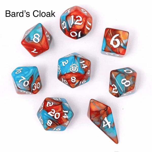 Wyrmforged Rollers - Rounded Edge 8 Piece Polyhedral Dice set - Fairy Farts Hot on Sale - Image 4